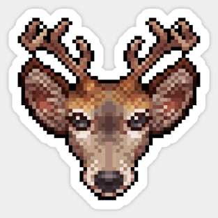 pixel deer Sticker